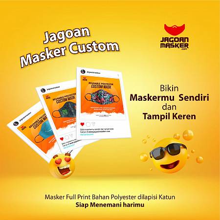 Custom Masker Logo Murah